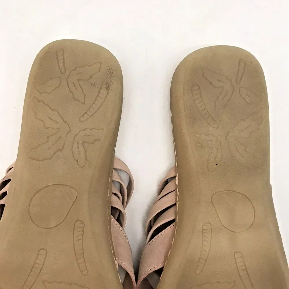 B.O.C. BØRN Concept Alisha Blush Sandals Women's 8M Pink Gum Sole Slip-On Slides